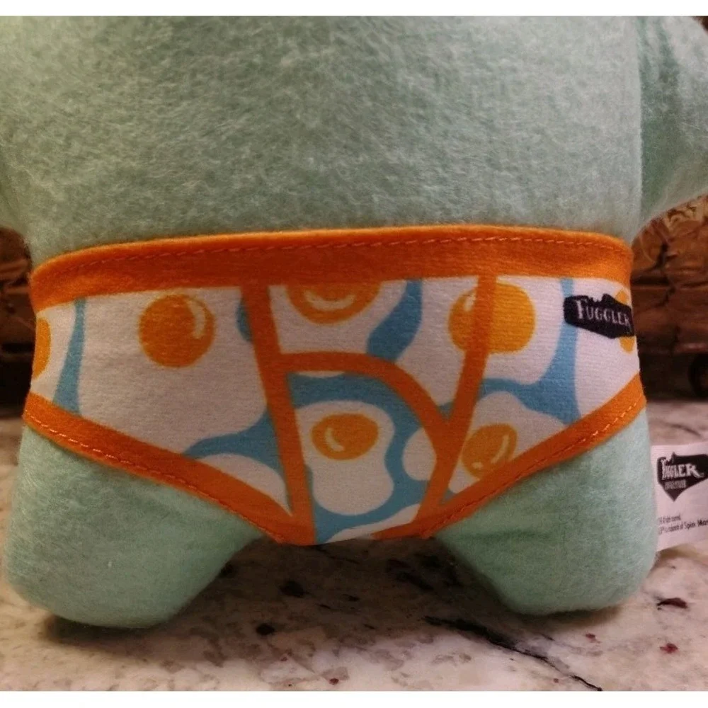 Fuggler Plush Budgie Underwear Funny Ugly Monster Blue‎ Button Eyes Monster